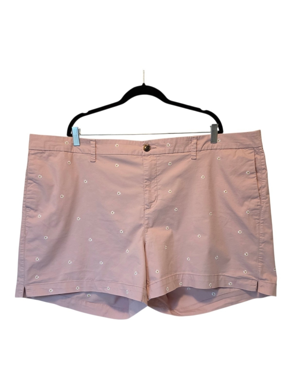 Old Navy Light Pink Embroidered Daisy Flower Shorts Size 24